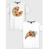  Tricou cuplu Pizza and Mouse