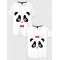  Tricou cuplu panda. Photo 1