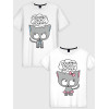 Tricou cuplu I love my kitty - I love my cat