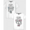  Tricou cuplu I love my kitty - I love my cat. Photo 1
