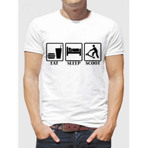  Tricou bărbați Eat Sleep Scoot