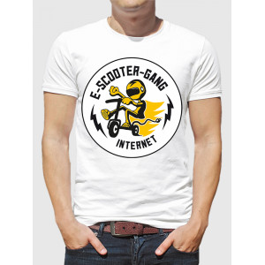  Tricou bărbați E-Scooter-Gang Internet