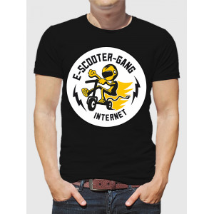  Tricou bărbați E-Scooter-Gang Internet. Photo 2