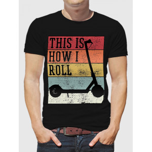  Tricou bărbați Așa mă rostogolesc. Photo 3