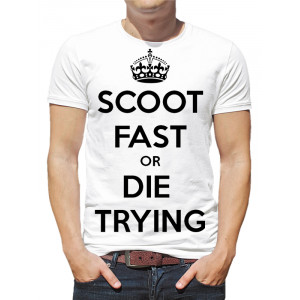  Tricou bărbați Scoot fast or die trying