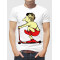  Tricou bărbătesc Pe scuter în pantaloni scurți roșii. Photo 1