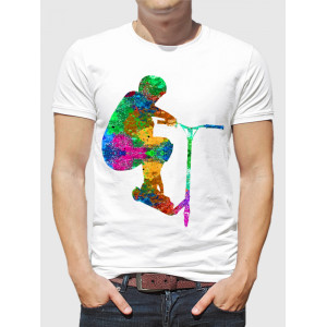  Tricou pentru bărbați Art On a scooter