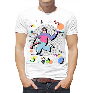  Tricou bărbătesc Cu scuter
