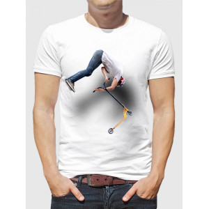  Tricou pentru bărbați Cascoria pe scuter