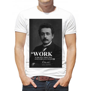  Tricou bărbați Albert Einstein - Muncă