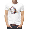  Tricou pentru bărbați Albert Einstein cu limba atârnată (artă)