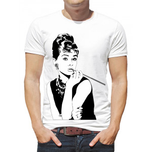  Tricou pentru bărbați Audrey Hepburn. Photo 2