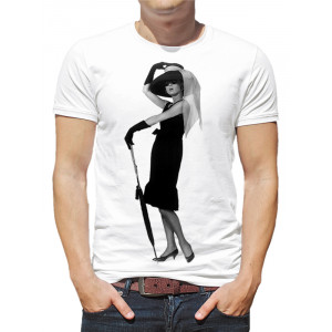  Tricou bărbați Audrey Hepburn (lungime întreagă)