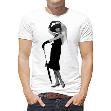  Tricou bărbați Audrey Hepburn (lungime întreagă)