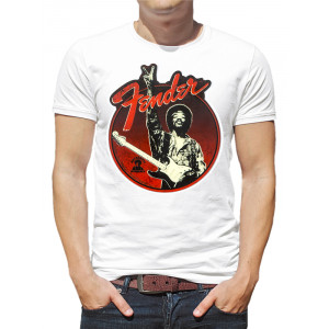  Tricou pentru bărbați Jimi Hendrix cu chitară. Photo 2