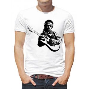  Tricou pentru bărbați Jimi Hendrix cu chitară