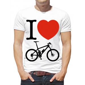  Tricou bărbați „I love bicycles”