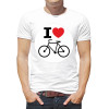  Tricou bărbați „I love the bike”
