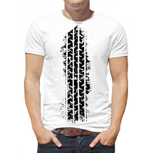  Tricou pentru bărbați „Amprenta anvelopei”