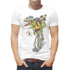  Tricou bărbați „Crocodil pe bicicletă”