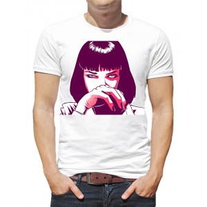  Tricou pentru bărbați Pulp Fiction și Uma Thurman. Photo 2