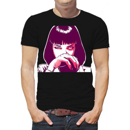  Tricou pentru bărbați Pulp Fiction și Uma Thurman