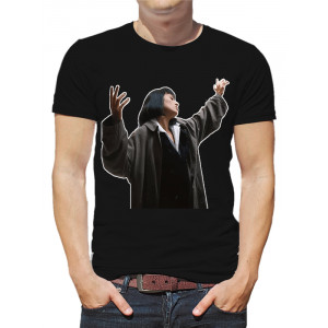  Tricou pentru bărbați Uma Thurman și Pulp Fiction
