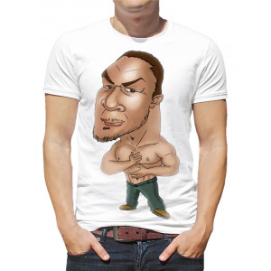  Tricou pentru bărbați Mike Tyson (caricatură)