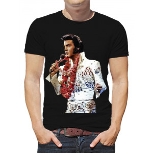  Tricou bărbați Elvis Presley cu microfon
