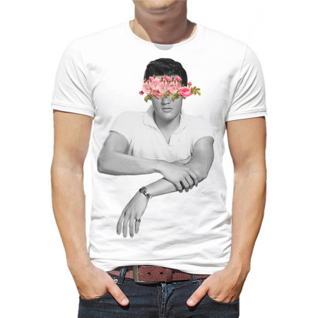  Tricou bărbați Elvis Presley, flori