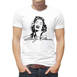  Tricou Marilyn Monroe pentru bărbați (autograf)