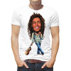  Tricou pentru bărbați Bob Marley (caricatură)