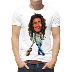  Tricou pentru bărbați Bob Marley (caricatură). Photo 2