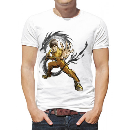  Tricou pentru bărbați Bruce Lee cu dragon
