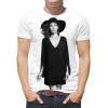  Tricou pentru bărbați Milla Jovovich într-o pălărie