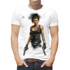 Tricou pentru bărbați Milla Jovovich cu arme