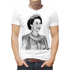  Tricou pentru bărbați Regina Elisabeta a II-a în tinerețe