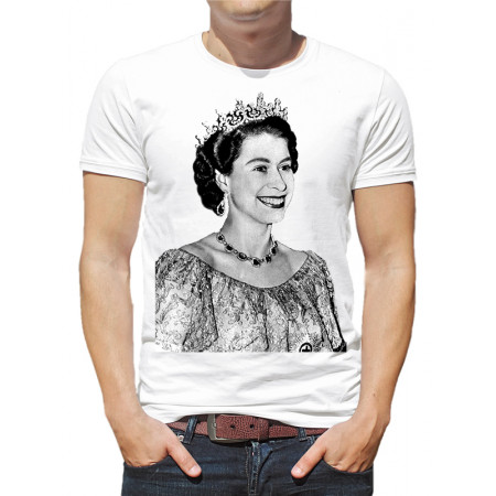  Tricou pentru bărbați Regina Elisabeta a II-a în tinerețe