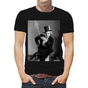  Tricou bărbătesc Marlene Dietrich într-o pălărie