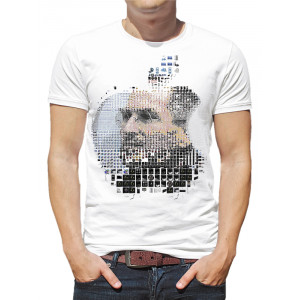  Tricou bărbați Steve Jobs cu un măr