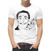  Tricou bărbați Salvador Dali cu o pisică