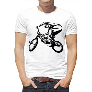  Tricou pentru bărbați „Tricks on a bike”