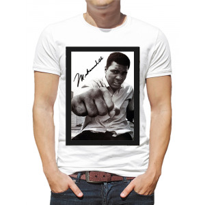  Tricou pentru bărbați Muhammad Ali (autograf). Photo 2