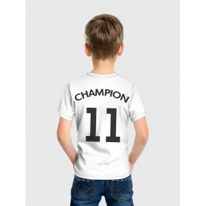  Tricou cu nume pentru copii cu număr - Champion