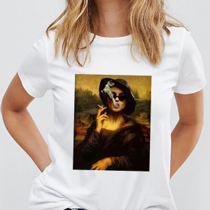  Tricou Fată fumătoare