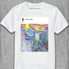  Tricou pentru bărbați Edvard Munch Creek. APU și strigătul nebunilor