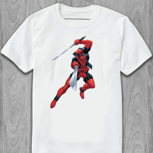  Tricou pentru bărbați Deadpool cu săbii