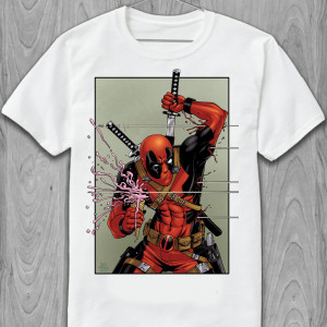 Tricou Deadpool pentru bărbați. înghețată
