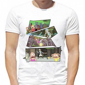  Tricou colaj Rick și Morty