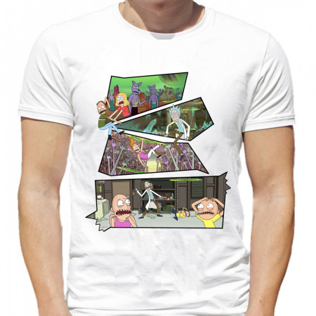  Tricou colaj Rick și Morty